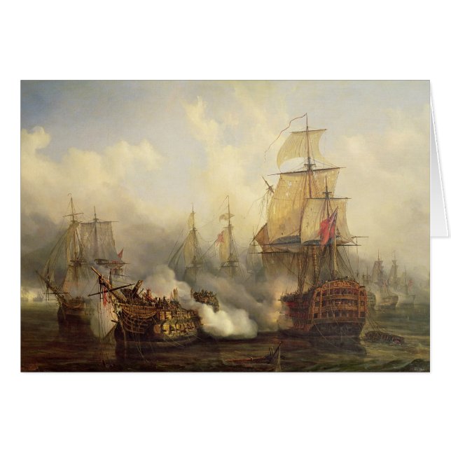 Trafalgar、1805年10月21日のRedoutable (正面横)