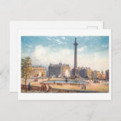 Trafalgar Square London Vintage Postcard ポストカード (正面/裏面)