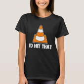 Traffic Cone Driver's License Driviをヒット Tシャツ (正面)
