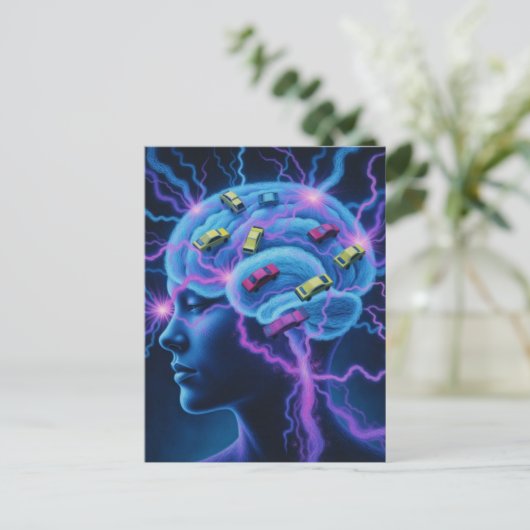 Traffic Jam in The Brain Surreal ポストカード (スタンド正面)