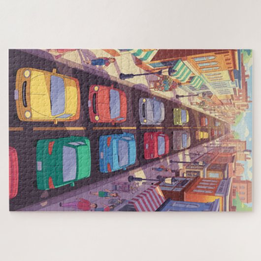 Traffic jam puzzle ジグソーパズル (横)