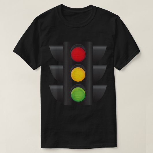 Traffic Light Halloween Costume Stop Go Green Yell Tシャツ (デザイン正面)