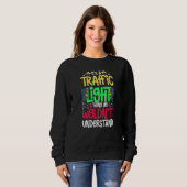 Traffic Light Sign Green Yellow Red Stop Stoplight スウェットシャツ (正面フル)