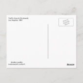 Traffic、Lincoln Boulevard、ロサンゼルス、ヴィンテージ ポストカード (裏面)