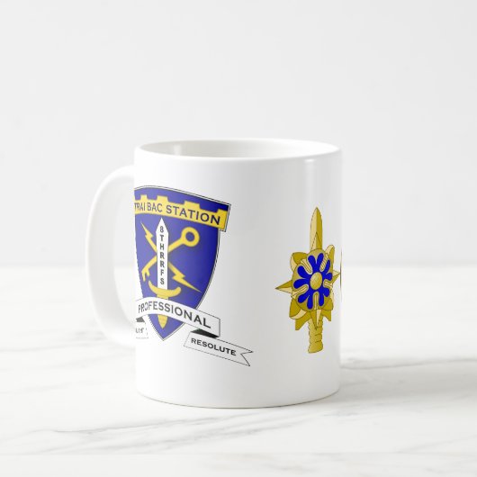 Trai Bacは- Phu Bai - ASAベトナムの退役軍人を配置します コーヒーマグカップ (正面左)