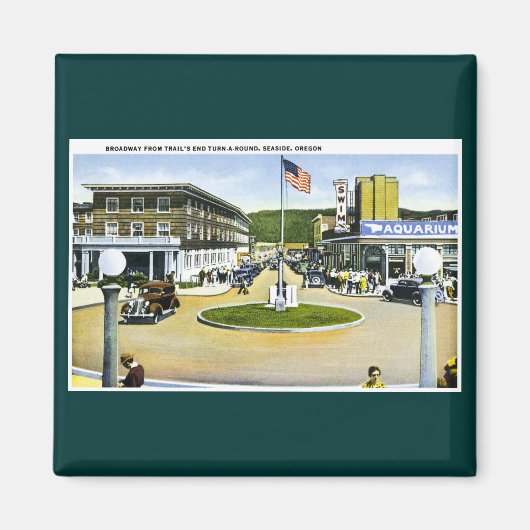 TrailのEnd Turn-A-Round、Seaide、ORからのブロードウェイ マグネット (正面)
