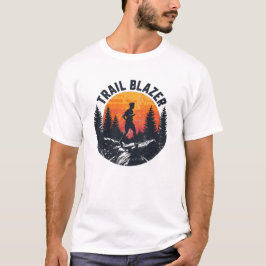Trail Blazer Mountain Runner Silhouette Tシャツ