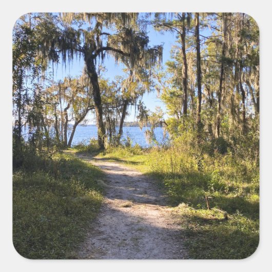 Trail By The River スクエアシール (正面)