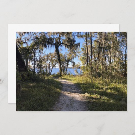 Trail by the River ノートカード (正面/裏面)