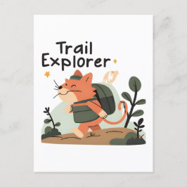 Trail Explorer Cat – ポストカード