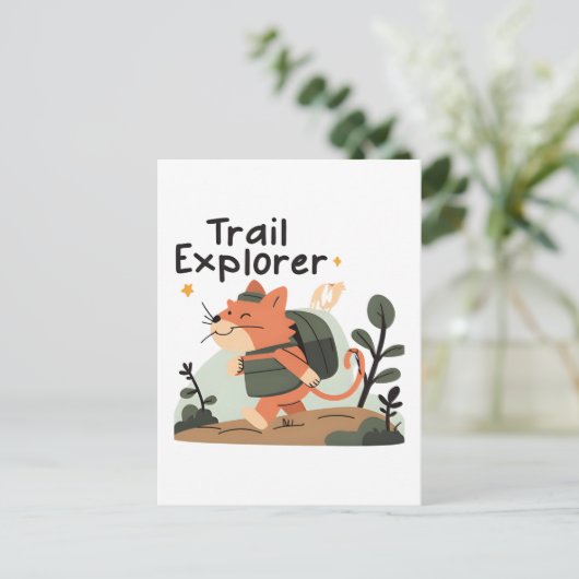 Trail Explorer Cat – ポストカード (スタンド正面)