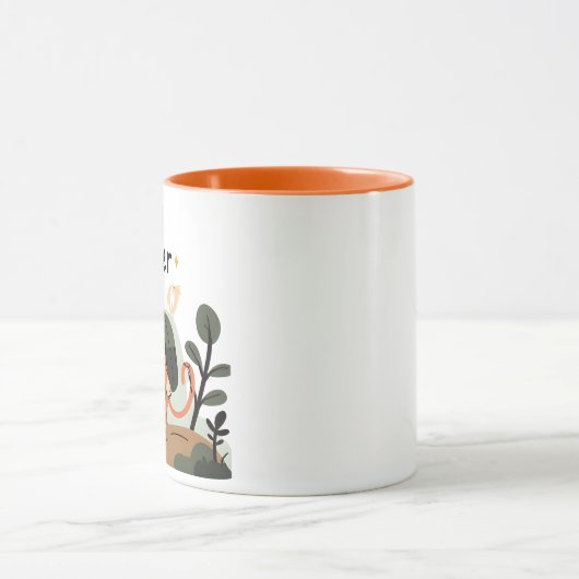 Trail Explorer Cat – Coffee Mug マグカップ (中央)