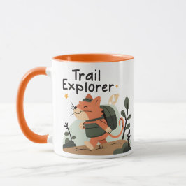 Trail Explorer Cat – Coffee Mug マグカップ