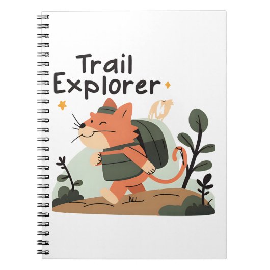Trail Explorer Cat – Notebook ノートブック (正面)
