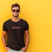 Trail Hiking camping humor black red Tシャツ