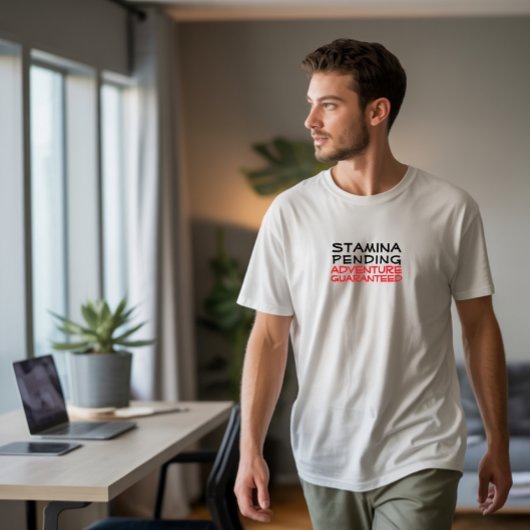 Trail Hiking camping humor black red Tシャツ