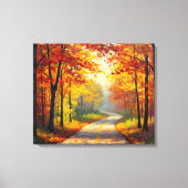 Trail In Autumn キャンバスプリント (正面)