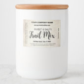 Trail Mix Customizable Homemade Label CK003bgrre フードラベル (正面)