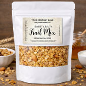 Trail Mix Customizable Homemade Label CK003bgrre フードラベル