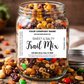 Trail Mix Customizable Homemade Label CK003grre 長方形シール