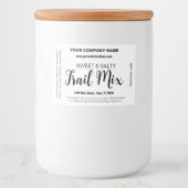 Trail Mix Customizable Homemade Label Gran_03b フードラベル (正面)