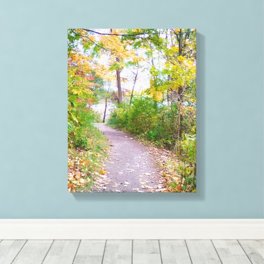 Trail of Green キャンバスプリント (インサイチュ (ウッドフロア))