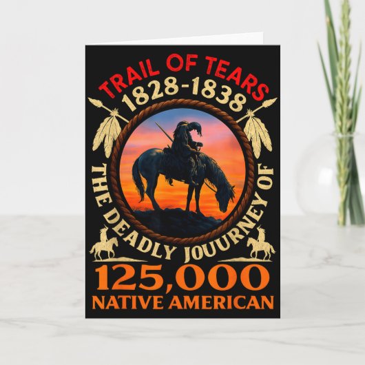 Trail Of Tears 1828-1838 Native American History I カード (正面)