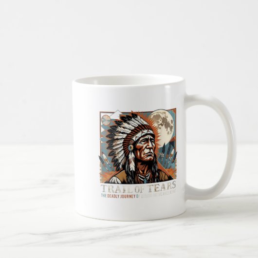 Trail Of Tears Memorial Native American  コーヒーマグカップ (右)