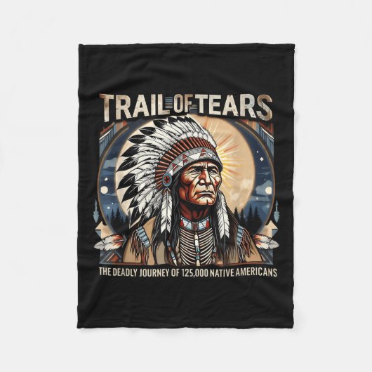 Trail Of Tears Memorial Native American  フリースブランケット (正面)
