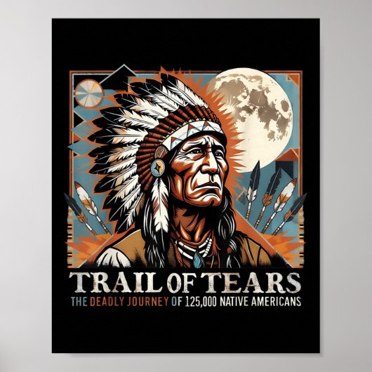Trail Of Tears Memorial Native American  ポスター (正面)