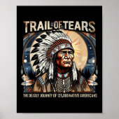 Trail Of Tears Memorial Native American ポスター (正面)