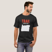 Trail Oregon USA State America Travel Oregonian Tシャツ (正面フル)