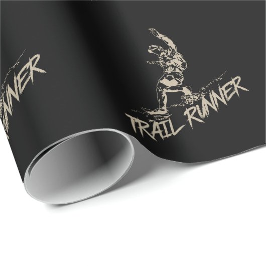 Trail Runner Joggen am Berg ラッピングペーパー (ロールコーナー)