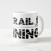 Trail Running Adler Berge Wald Schuhe Profil ジャンボコーヒーマグカップ (正面右)