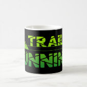 Trail Running Adler Berge Wald Schuhe Profil grün コーヒーマグカップ (中央)