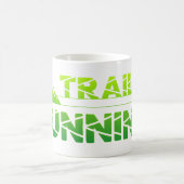 Trail Running Adler Berge Wald Schuhe Profil grün コーヒーマグカップ (中央)