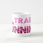 Trail Running Adler Berge Wald Schuhe Profil pink コーヒーマグカップ (中央)
