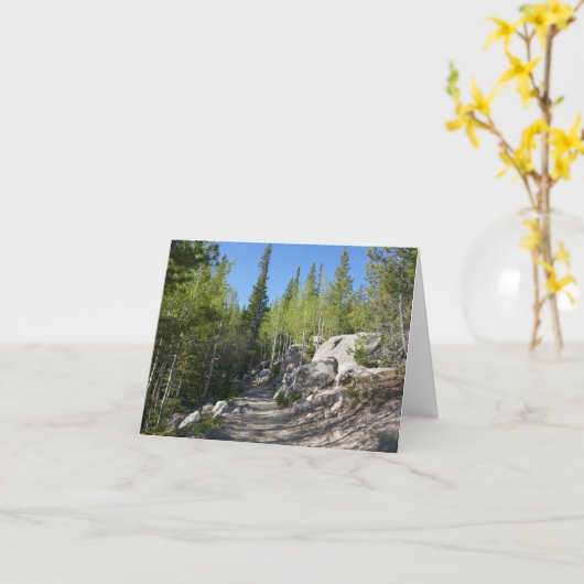 Trail to Alberta Falls カード (黄色い花)