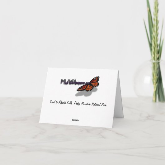 Trail to Alberta Falls カード (裏面)