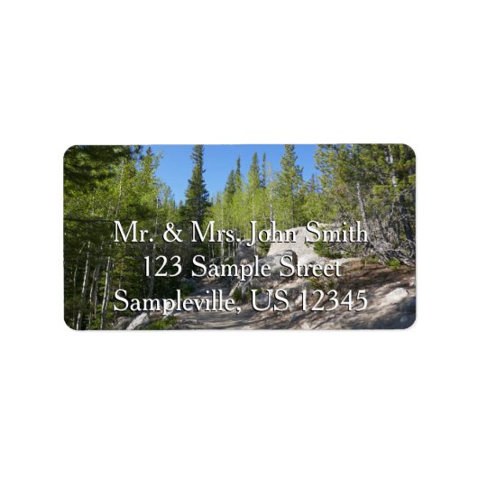 Trail to Alberta Falls ラベル (正面)