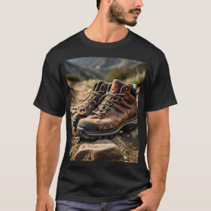 Trailblazer:険しい地形のハイキングブーツT-Shir Tシャツ