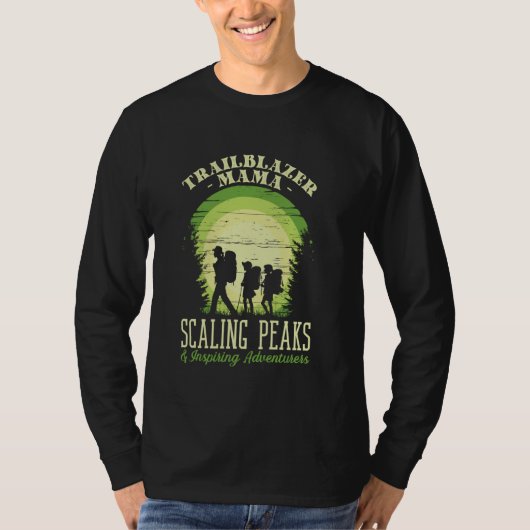 Trailblazer Mama Scaling Peaks & インスパイア's Adventu Tシャツ (正面)