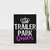 Trailer Park Queen Funny Redneck Camping Gift Chri カード (正面)