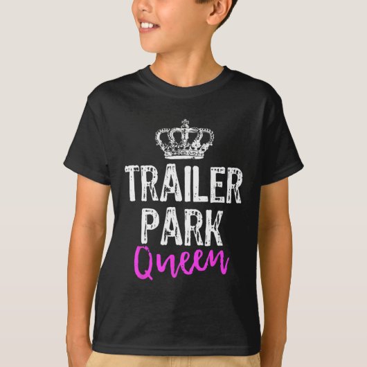 Trailer Park Queen Funny Redneck Camping Gift Chri Tシャツ (正面)
