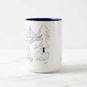 Trailpaca Stary夜キャンプの感覚 ツートーンマグカップ (中央)