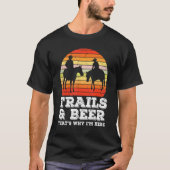 TrailsとBeer That I'S Here Horse V Tシャツ (正面)