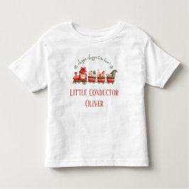 Train 2nd Birthday Party Little Conductor トドラーTシャツ