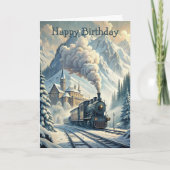 Train Birthday Card カード (正面)