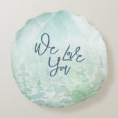 Train Birthday Partyの写真 ラウンドクッション (裏面)