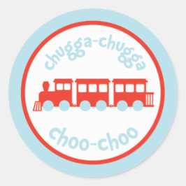 Train Birthday Partyスタンプ ラウンドシール